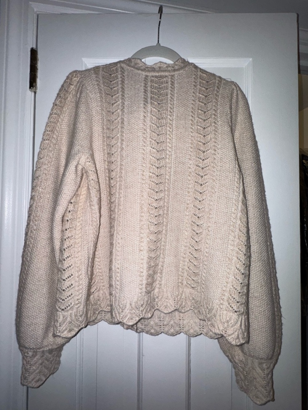 Boden Cream Knit Cardigan with Black Bow - Picture 6 of 6